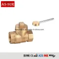 Handle Brass Ball Valve Aluminium Level Handle Brass Ball Valve as-BV039 Factory